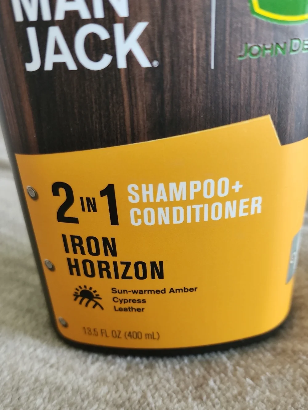 NWT Every Man Jack X John Deere 2 In 1 Shampoo & Conditioner-Iron Horizon